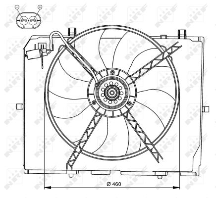 NRF Ventilátor, vízhűtő 47066_NRF