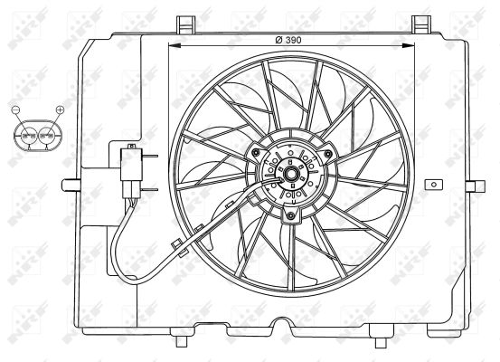 NRF Ventilátor, vízhűtő 47067_NRF