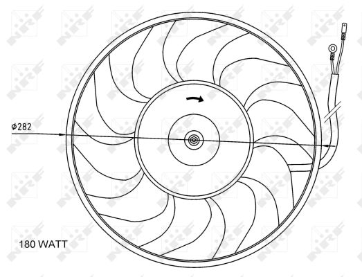 NRF Ventilátor, vízhűtő 47071_NRF