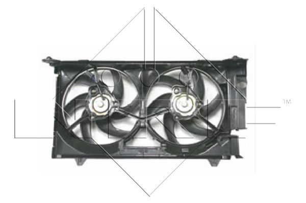 NRF Ventilátor, vízhűtő 47075_NRF