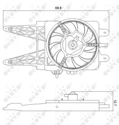 NRF Ventilátor, vízhűtő 47248_NRF