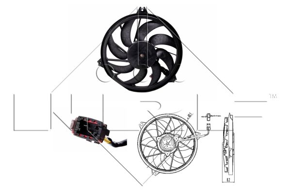 NRF Ventilátor, vízhűtő 47323_NRF