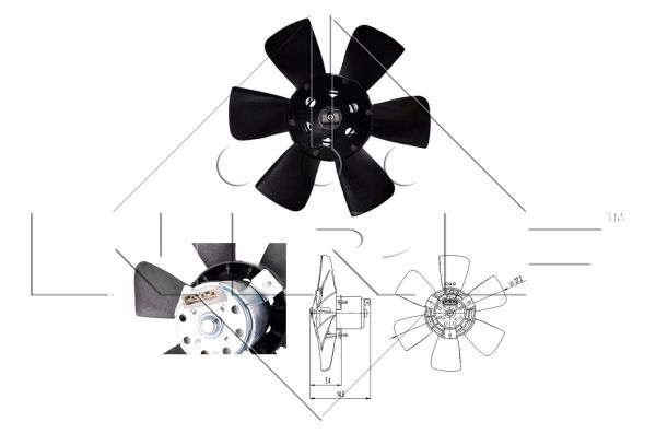 NRF Ventilátor, vízhűtő 47390_NRF