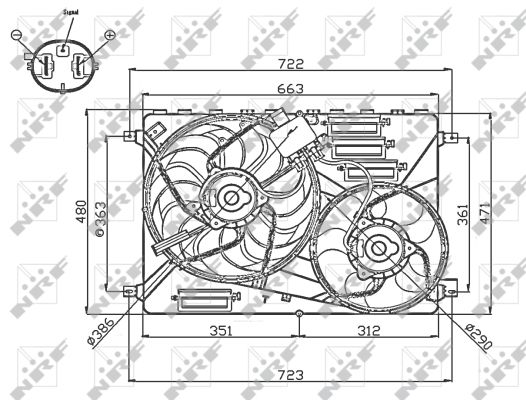 NRF Ventilátor, vízhűtő 47756_NRF