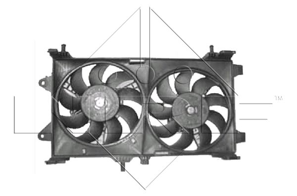 NRF Ventilátor, vízhűtő 47802_NRF