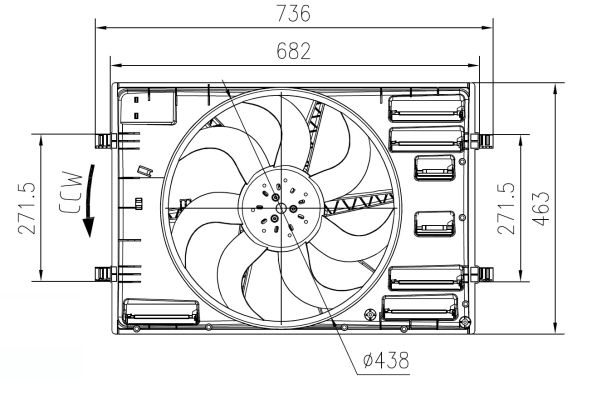 NRF Ventilátor, vízhűtő 47916_NRF