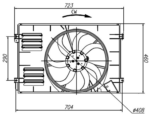 NRF Hűtőventillátor motor 47925_NRF