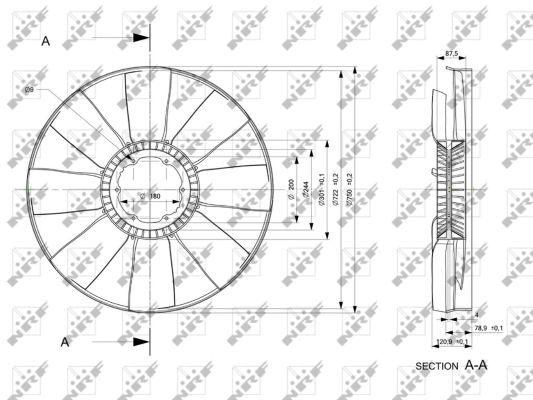 NRF Ventilátor, vízhűtő 49802_NRF