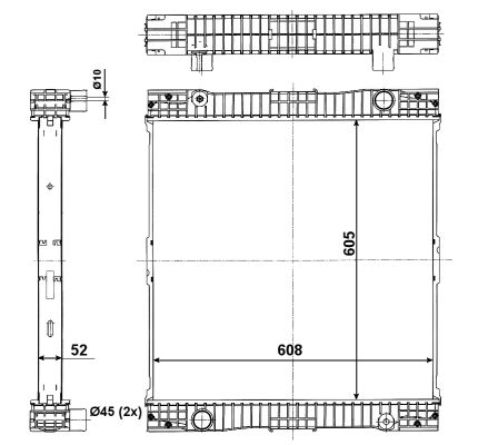 NRF Vízhűtő 509713X_NRF