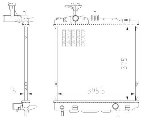 NRF Vízhűtő 550022_NRF