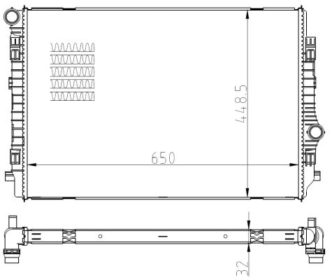 NRF Vízhűtő 550081_NRF