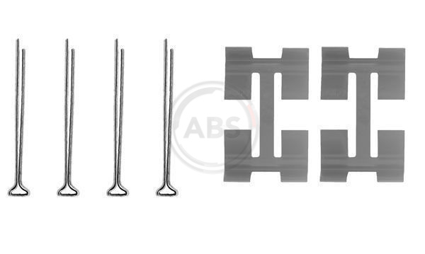 ABS Tartozékkészlet, tárcsafékbetét 0972Q_ABS