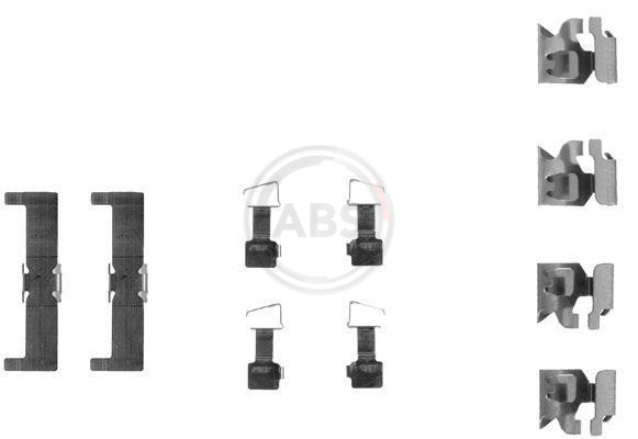 ABS Tartozékkészlet, tárcsafékbetét 1034Q_ABS