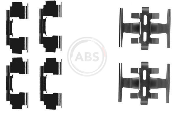 ABS Tartozékkészlet, tárcsafékbetét 1088Q_ABS