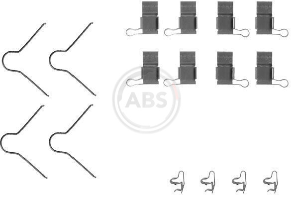 ABS Tartozékkészlet, tárcsafékbetét 1089Q_ABS