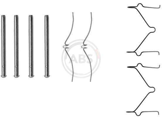 ABS Tartozékkészlet, tárcsafékbetét 1124Q_ABS