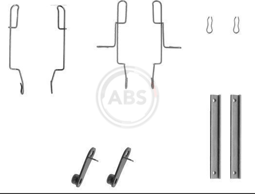 ABS Tartozékkészlet, tárcsafékbetét 1147Q_ABS