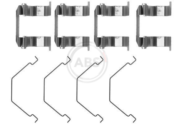 ABS Tartozékkészlet, tárcsafékbetét 1158Q_ABS