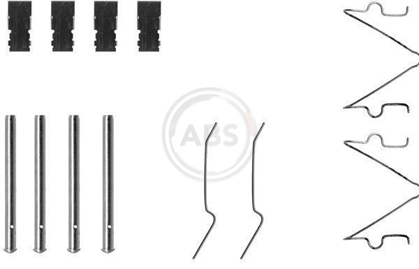 ABS Tartozékkészlet, tárcsafékbetét 1173Q_ABS