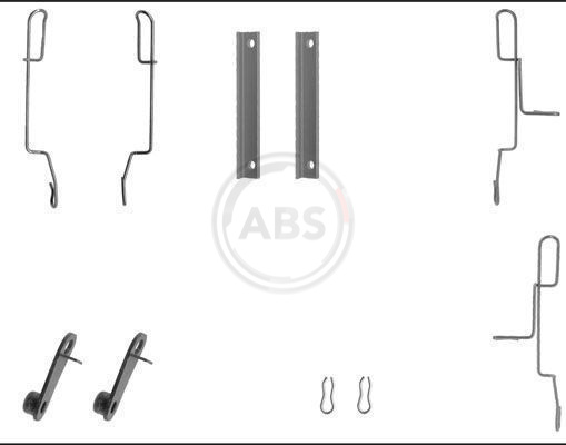 ABS Tartozékkészlet, tárcsafékbetét 1188Q_ABS