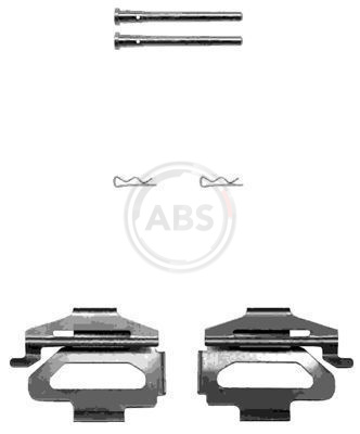 ABS Tartozékkészlet, tárcsafékbetét 1225Q_ABS