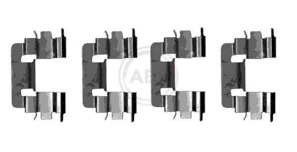 ABS Tartozékkészlet, tárcsafékbetét 1229Q_ABS