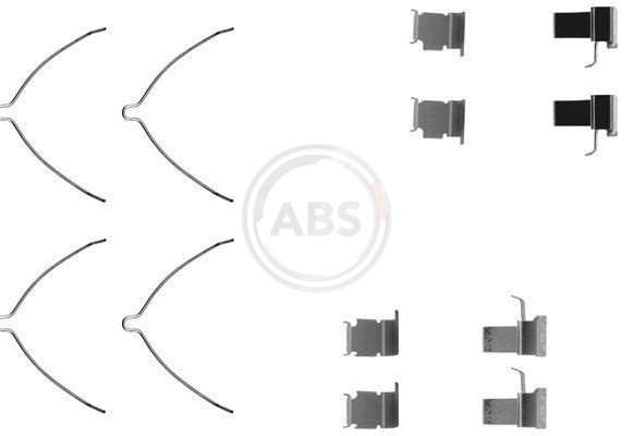 ABS Tartozékkészlet, tárcsafékbetét 1261Q_ABS