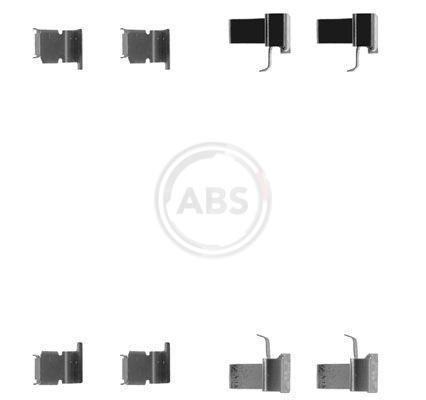 ABS Tartozékkészlet, tárcsafékbetét 1262Q_ABS