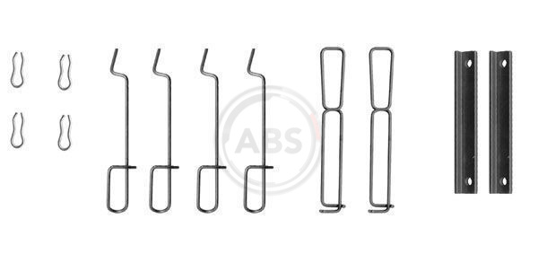 ABS Tartozékkészlet, tárcsafékbetét 1265Q_ABS