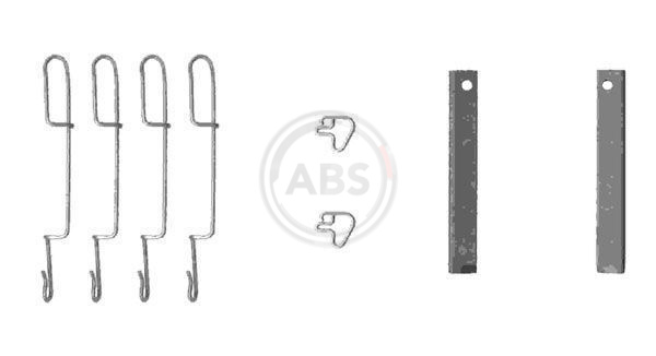 ABS Tartozékkészlet, tárcsafékbetét 1280Q_ABS