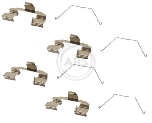 ABS Tartozékkészlet, tárcsafékbetét 1607Q_ABS