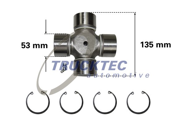 TRUCKTEC Kardánkereszt 01.34.013