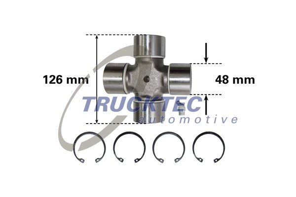 TRUCKTEC Kardánkereszt 01.34.028