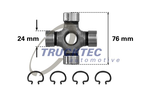 TRUCKTEC Kardánkereszt 02.34.004