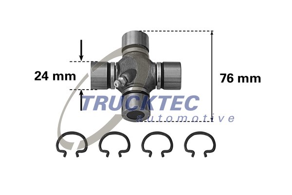 TRUCKTEC Kardánkereszt 02.34.017