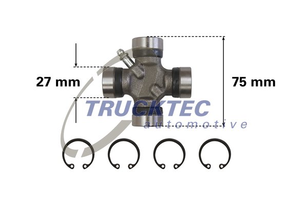 TRUCKTEC Kardánkereszt 02.34.041