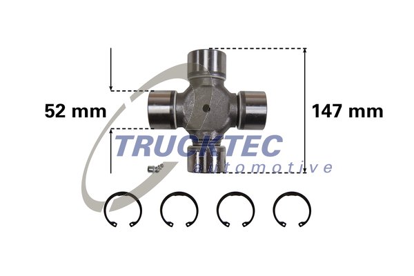 TRUCKTEC Kardánkereszt 05.34.002