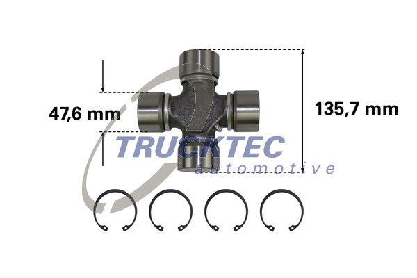 TRUCKTEC Kardánkereszt 05.34.008