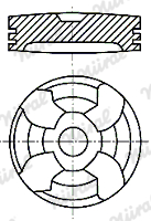 NURAL Dugattyú 87-743600-00