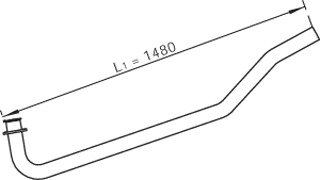 DINEX Kipufogócső 47267_DIN