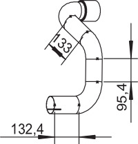 DINEX Kipufogócső 54227_DIN