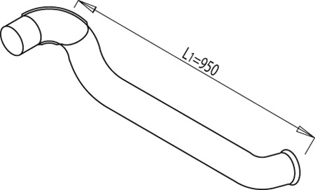 DINEX Kipufogócső 68693_DIN