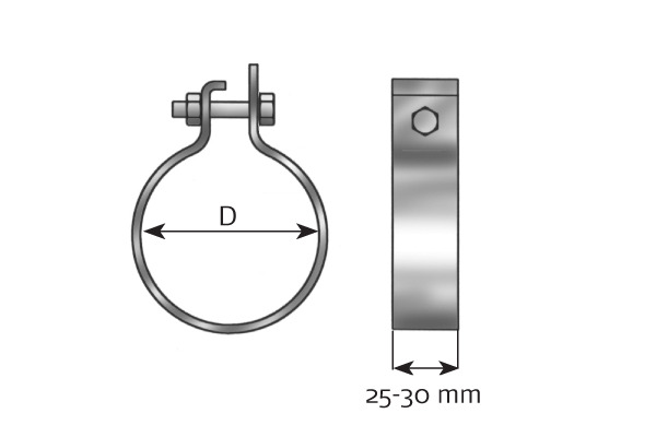 DINEX Kipufogóbilincs 99702_DIN