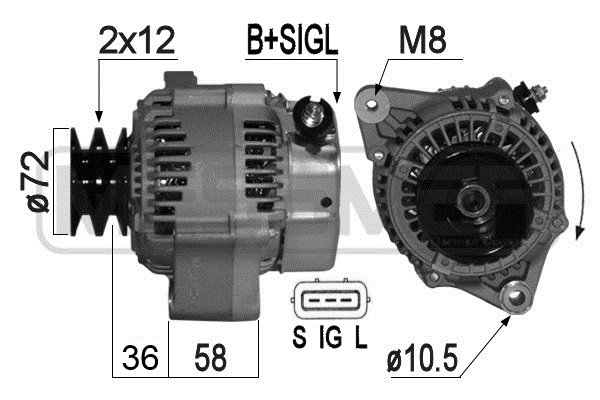 ERA OE Generátor 209250A_ERO