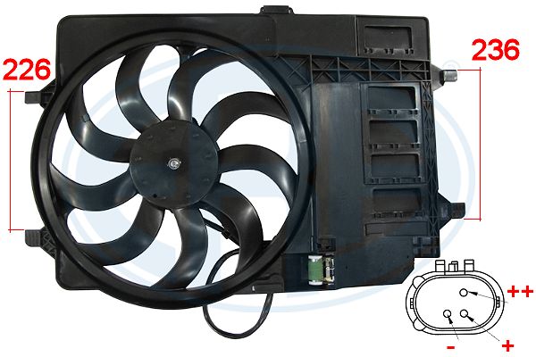 ERA OE Ventilátor, vízhűtő 352016_ERO