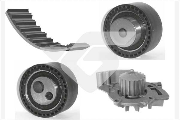 HUTCHINSON Vezérműszíjkészlet vízpumpával KH284WP60_HUT