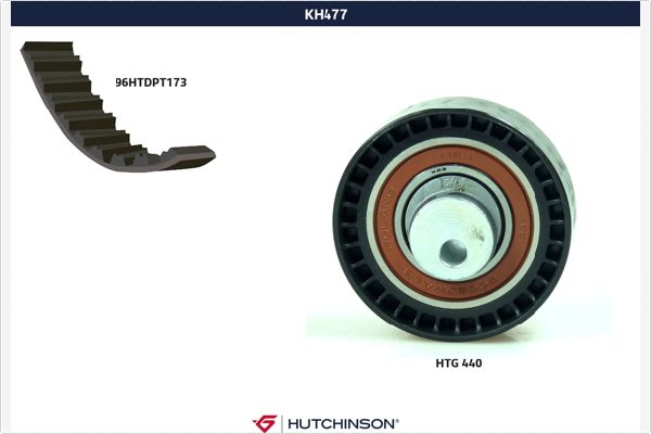 HUTCHINSON Vezérműszíj készlet KH477_HUT