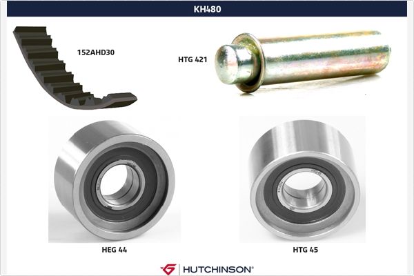 HUTCHINSON Vezérműszíj készlet KH480_HUT