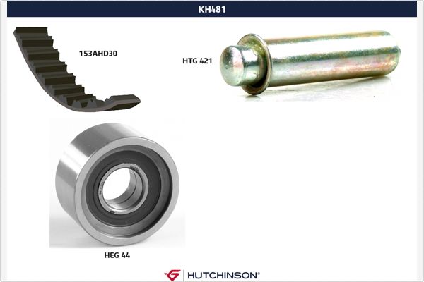 HUTCHINSON Vezérműszíj készlet KH481_HUT