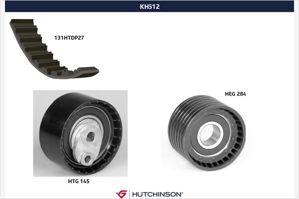 HUTCHINSON Vezérműszíj készlet KH512_HUT